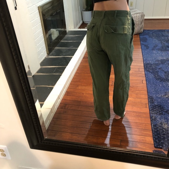RARE vintage 1970s military trousers (fits 2-8) - Picture 2 of 8